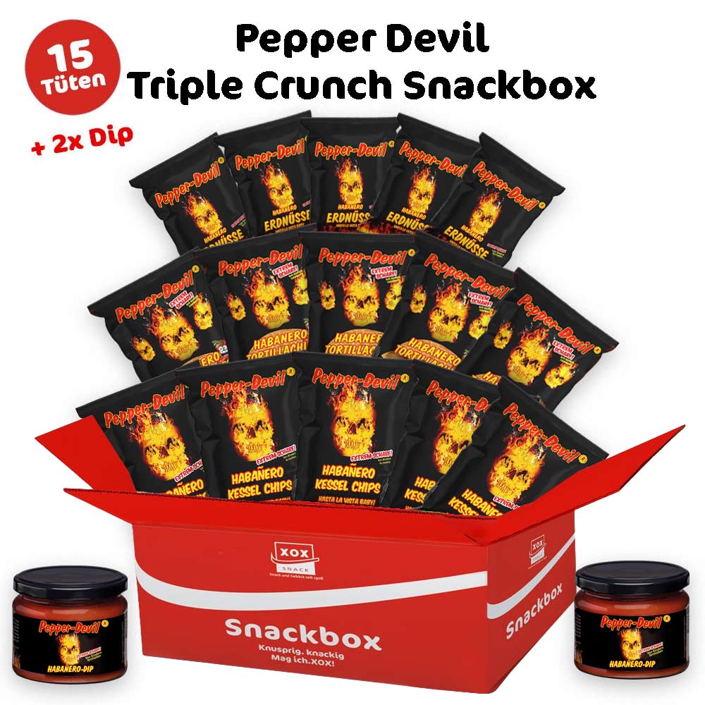 XOX Pepper Devil Triple Crunch Snackbox