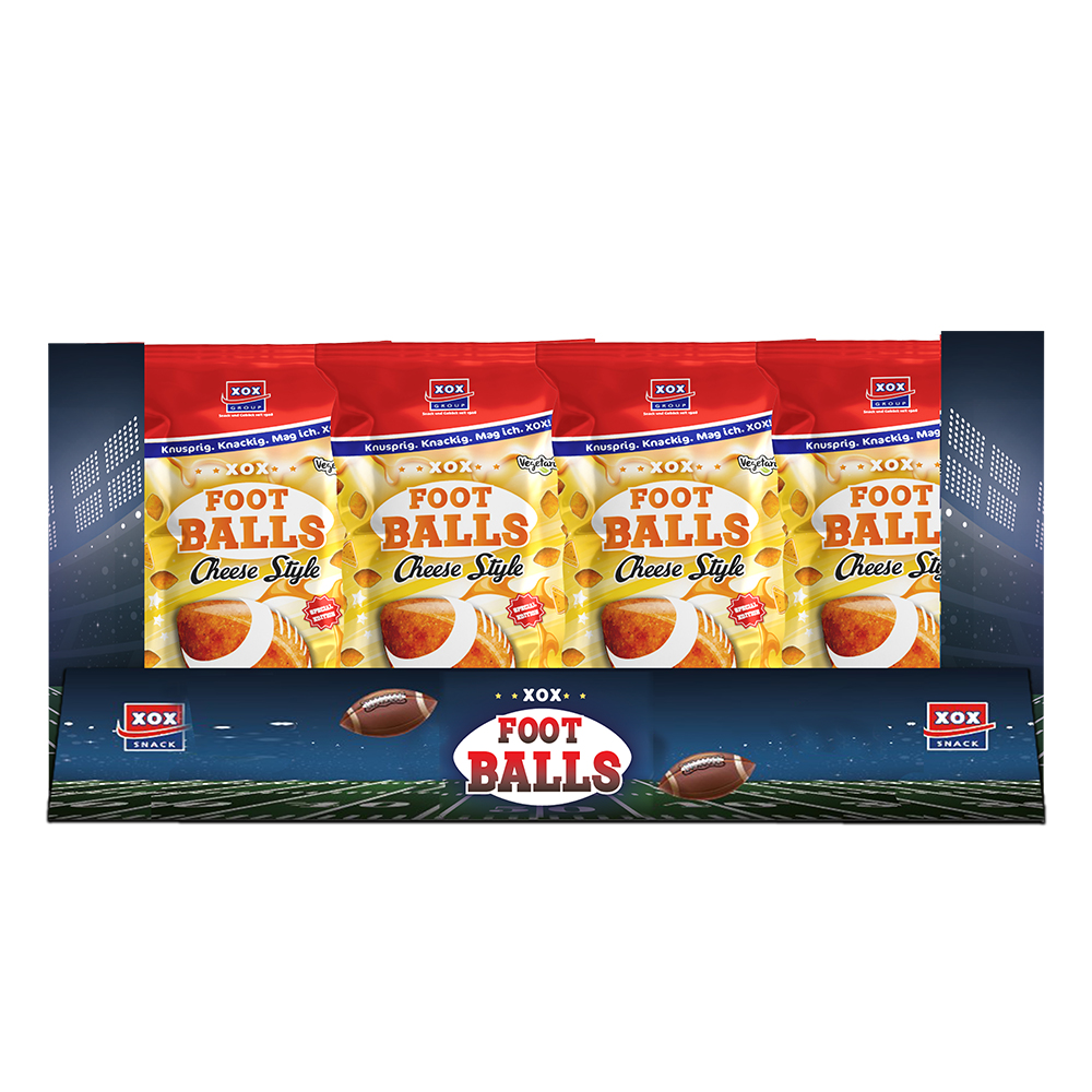XOX Foot Balls Cheddar Cheese Style 450g