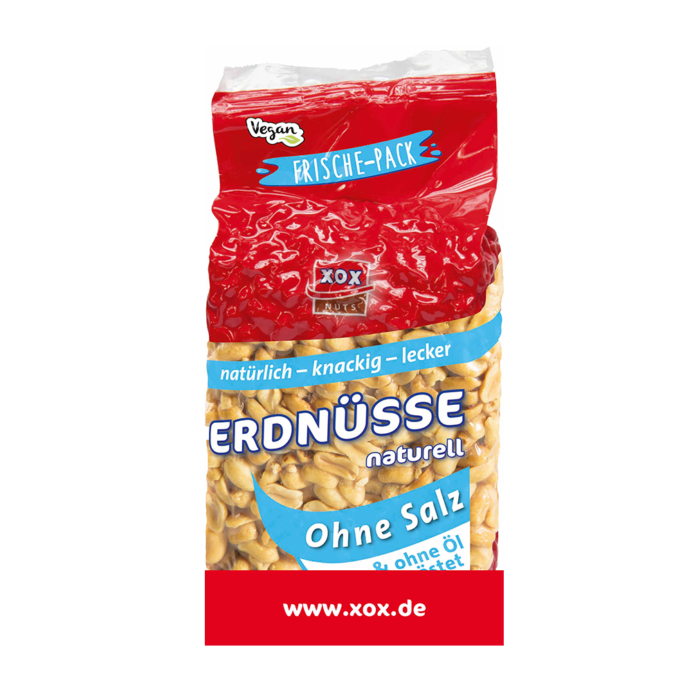 XOX Erdnüsse naturell 900g