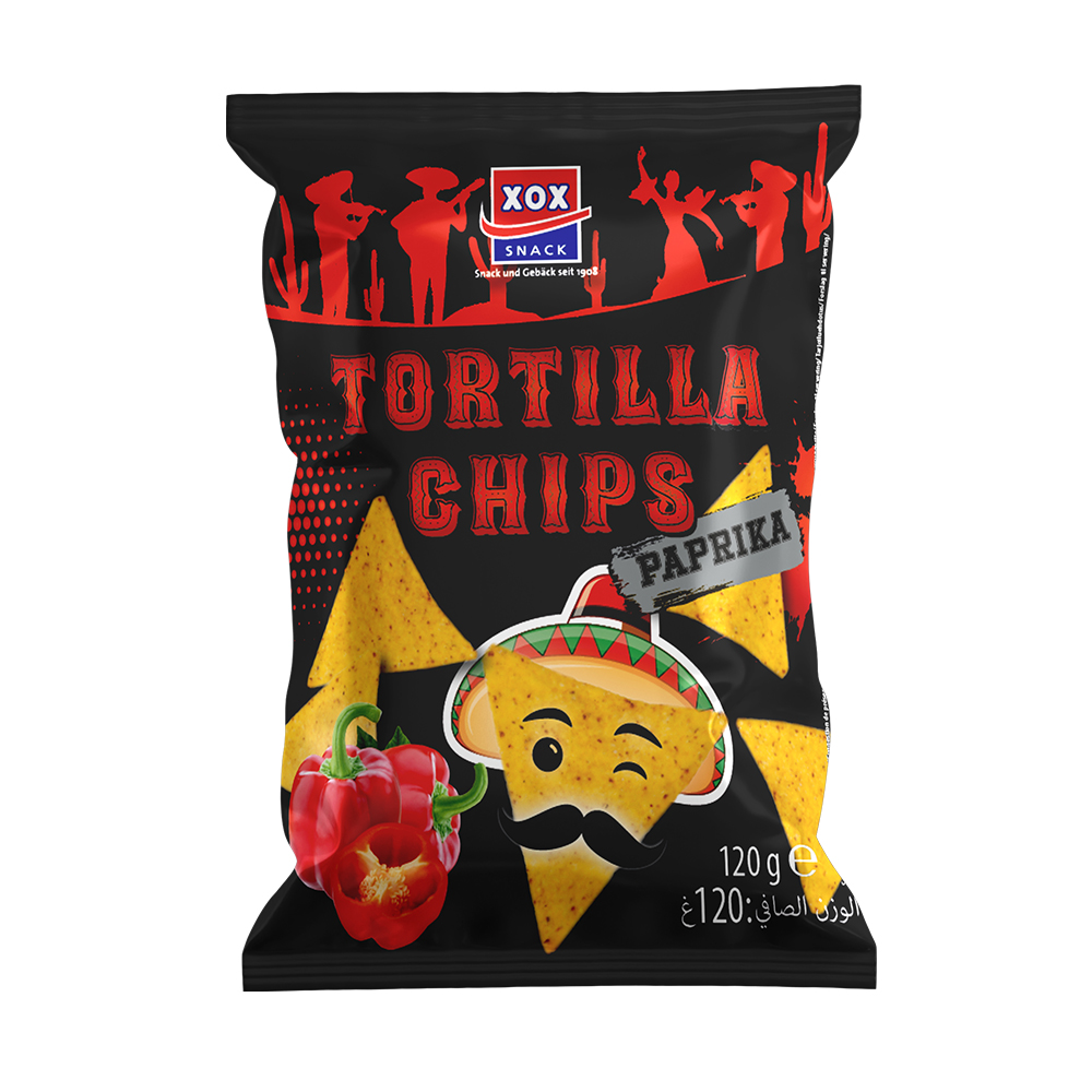 XOX Tortilla Chips Paprika 120g