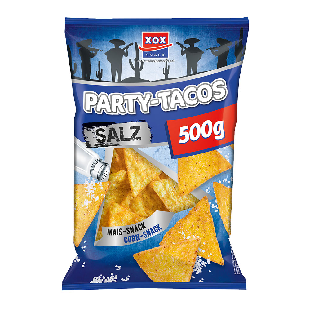XOX Party Tacos Salz 500g XOX Herbst Snackbox - 13 Tüten
