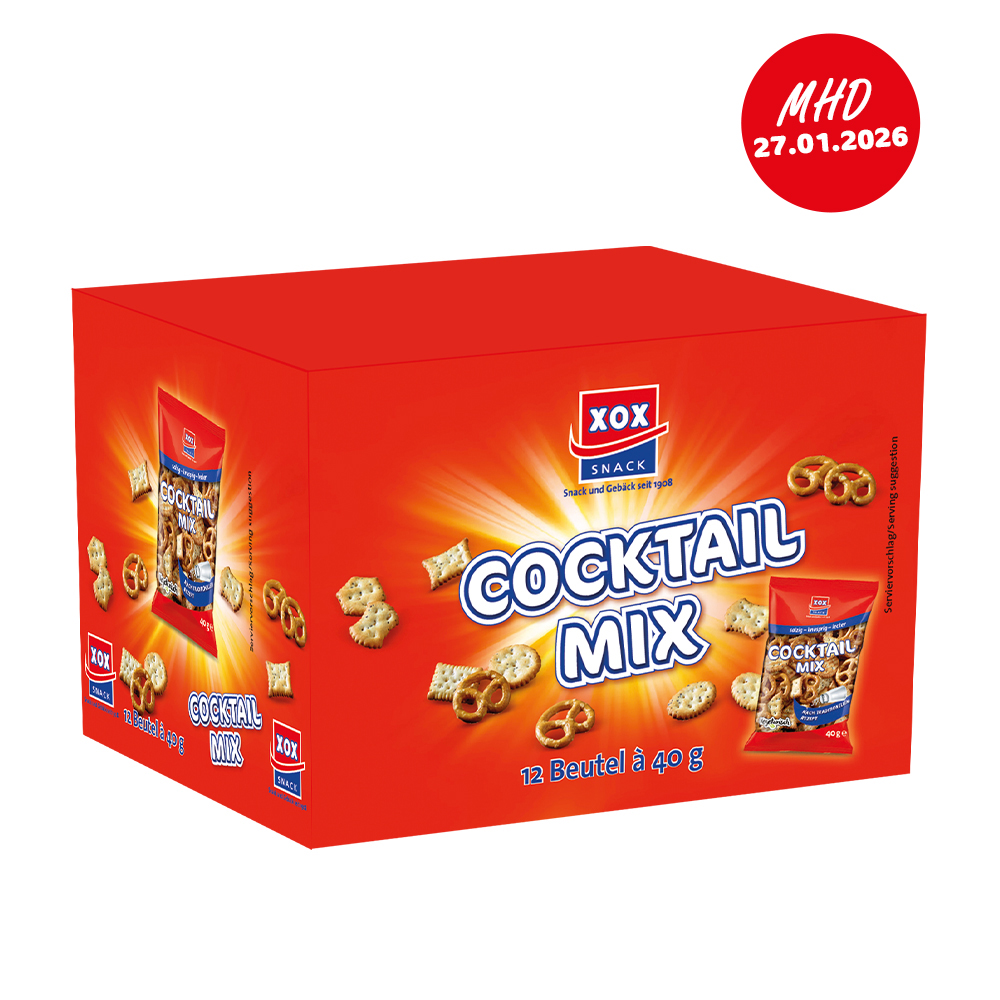 XOX Cocktailmix 40g (12 Stück) - MHD 27.01.2026