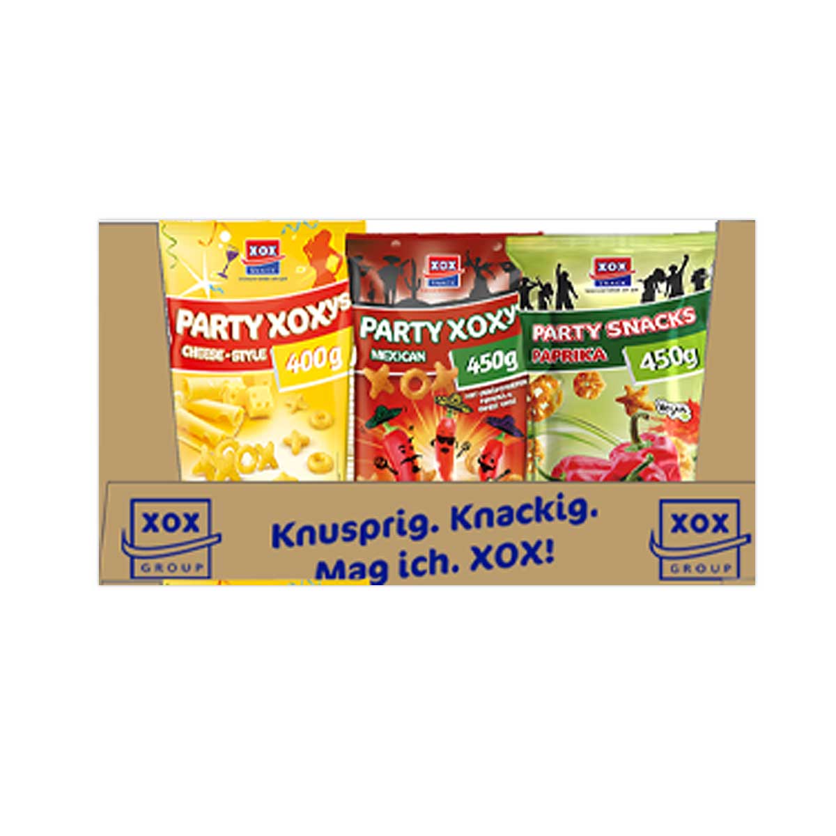 XOX Party-XOXys 3-fach 450g Karton