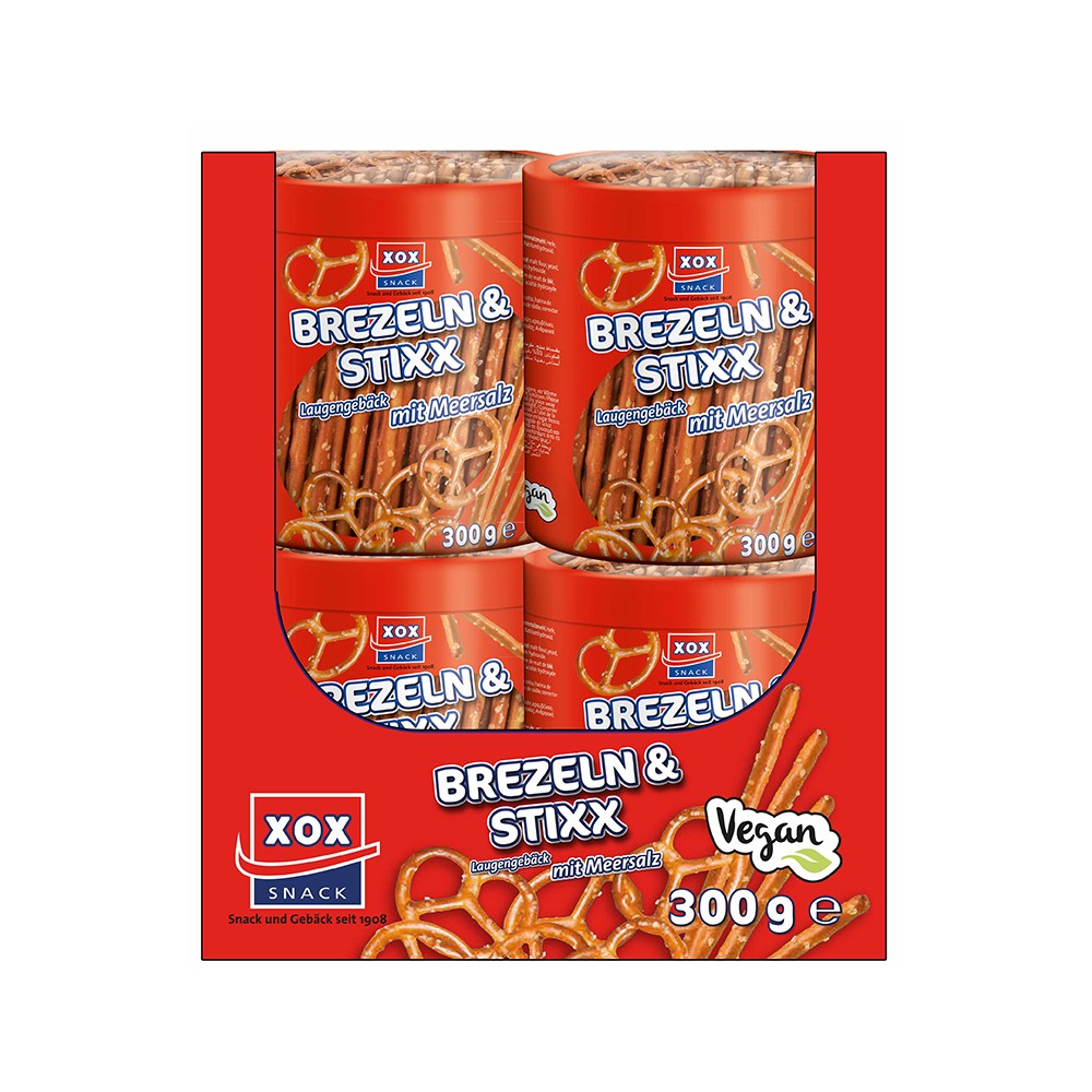 XOX Salzstangen-/Brezeldose 300g