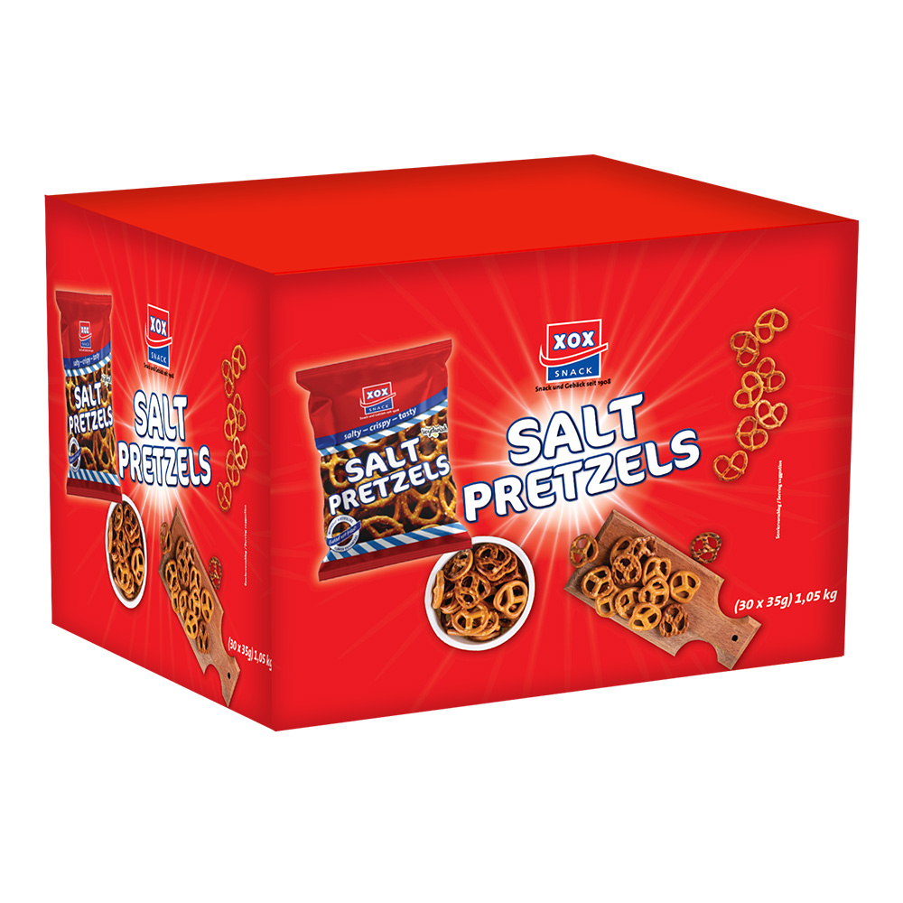 XOX Salt Pretzels 35g Karton