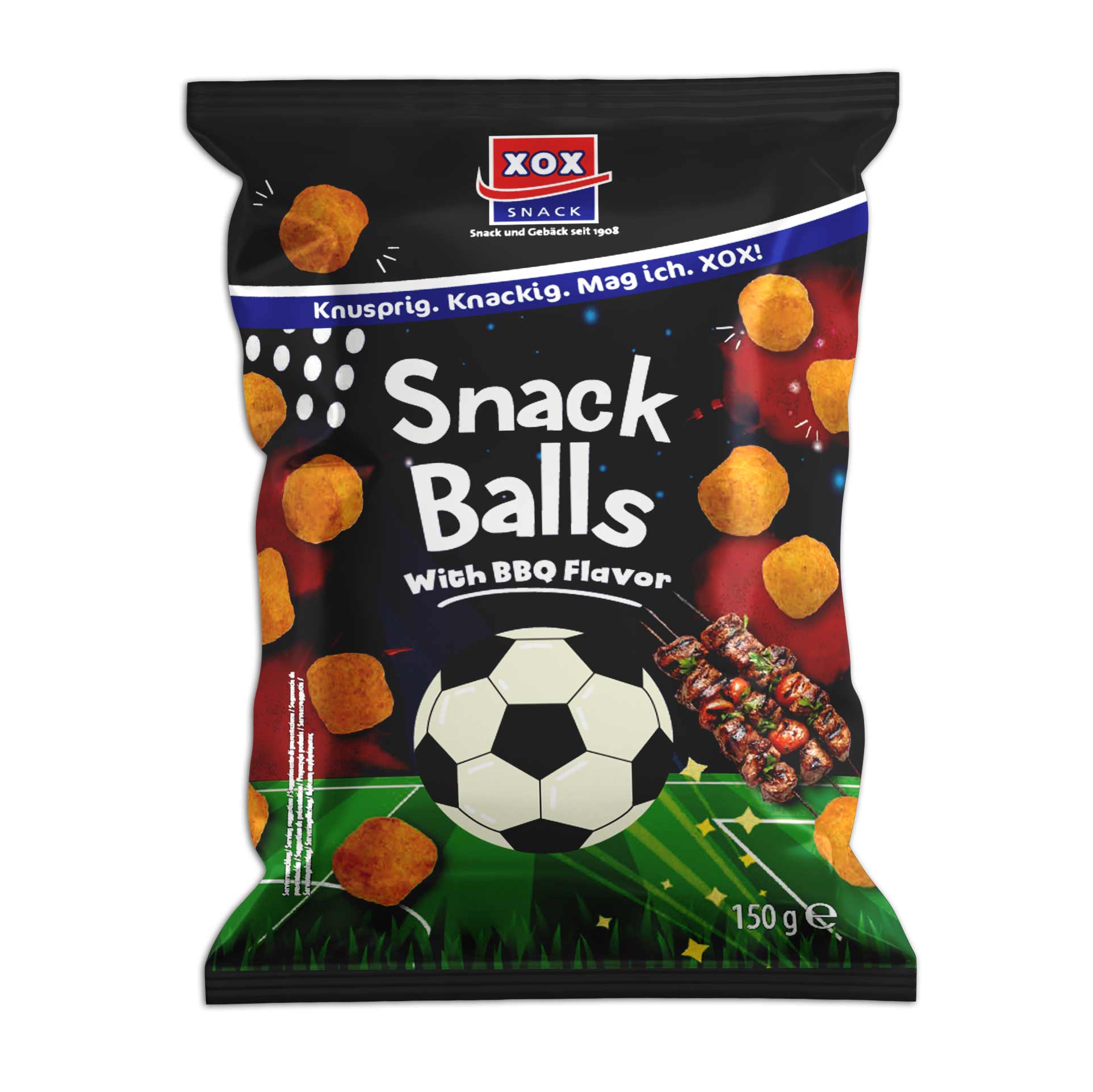 XOX Snackballs BBQ Fussball Edition 150g