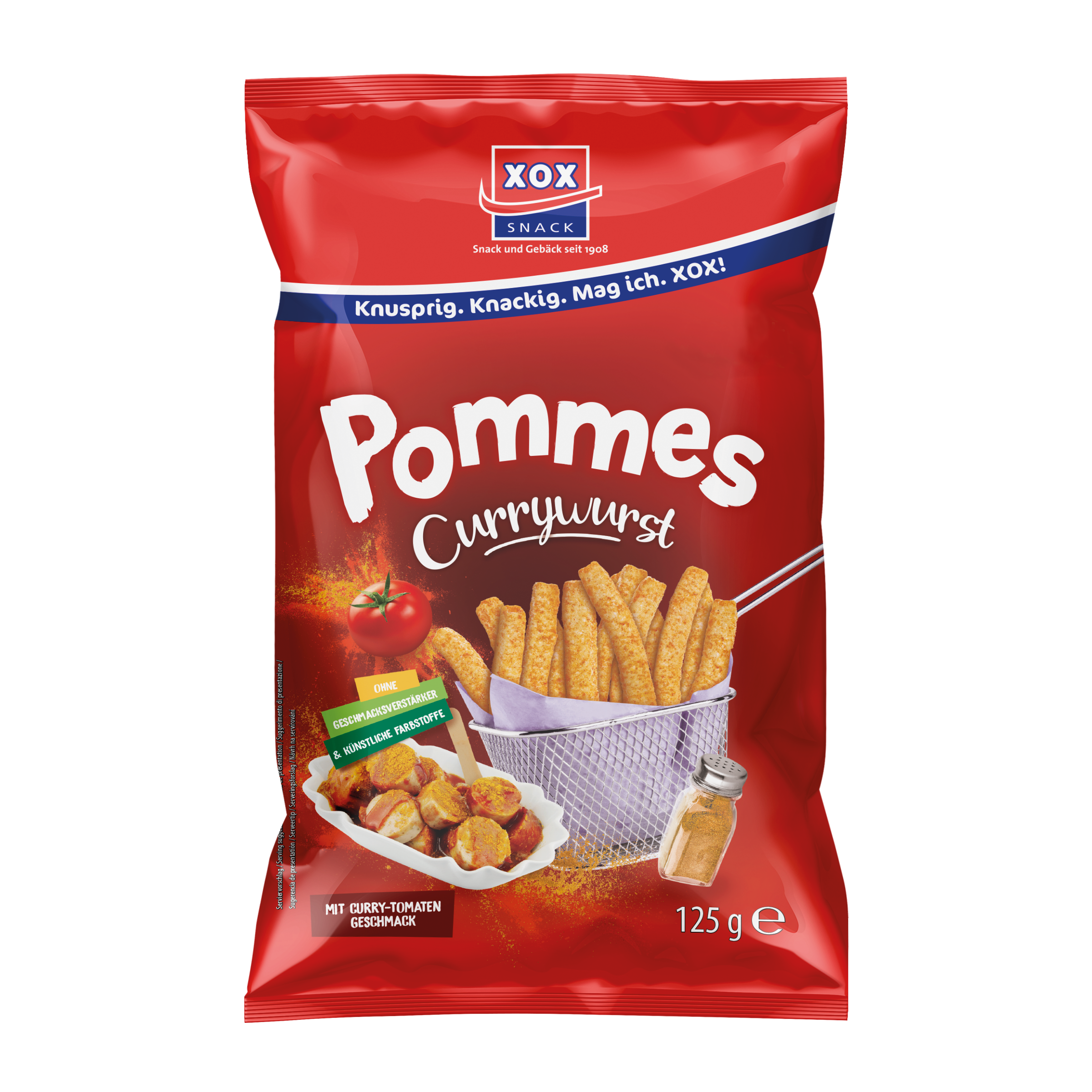 XOX Pommes Currywurst 125g XOX Pommes Currywurst 125g