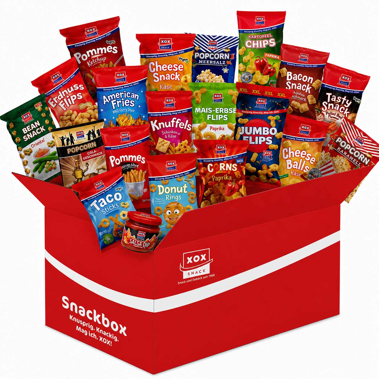 XOX  XXL Fußball Snackbox (20 Tüten)