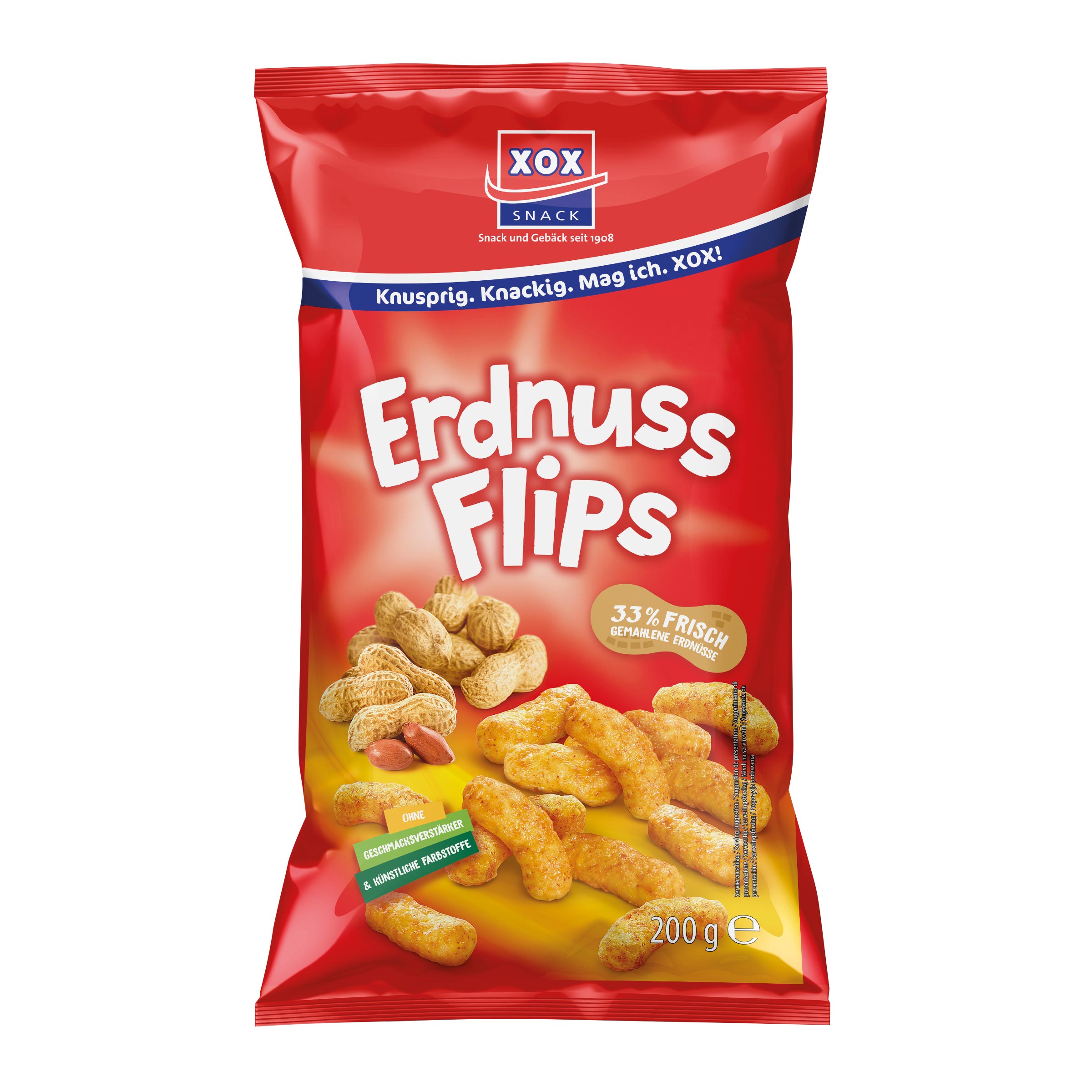 XOX Erdnussflips 200g