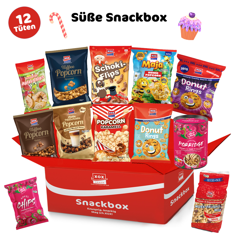 XOX Süße Snackbox - 12 Tüten