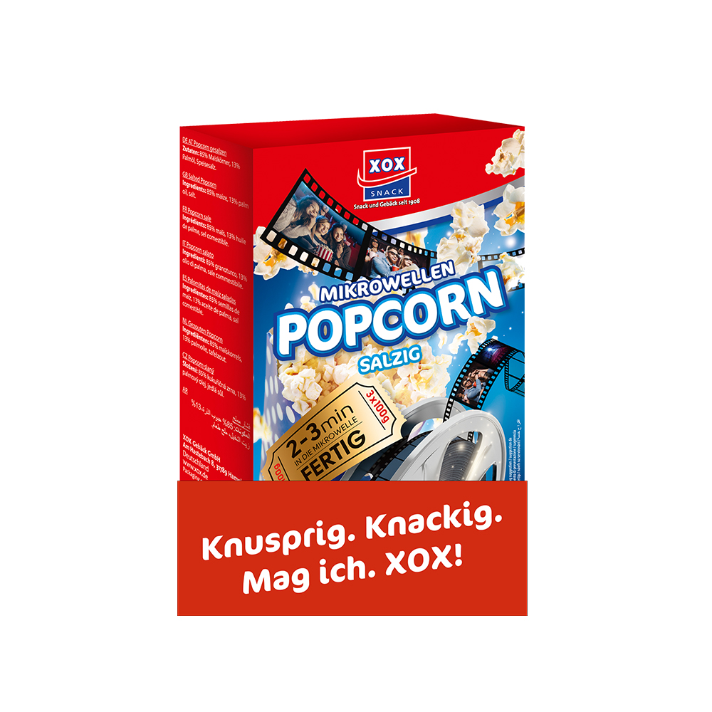 XOX Mikrowellen Popcorn salzig 300g