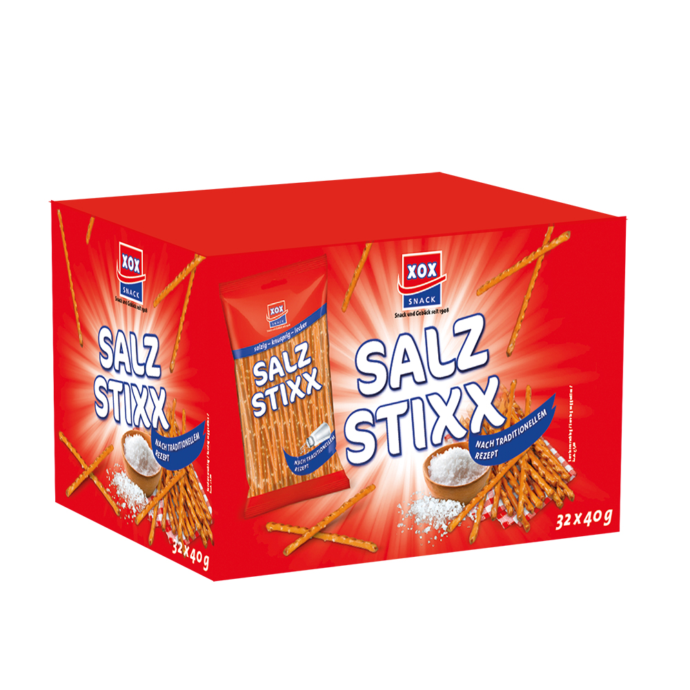 XOX Salz Stixx Salzstangen 40g (32 Stück)