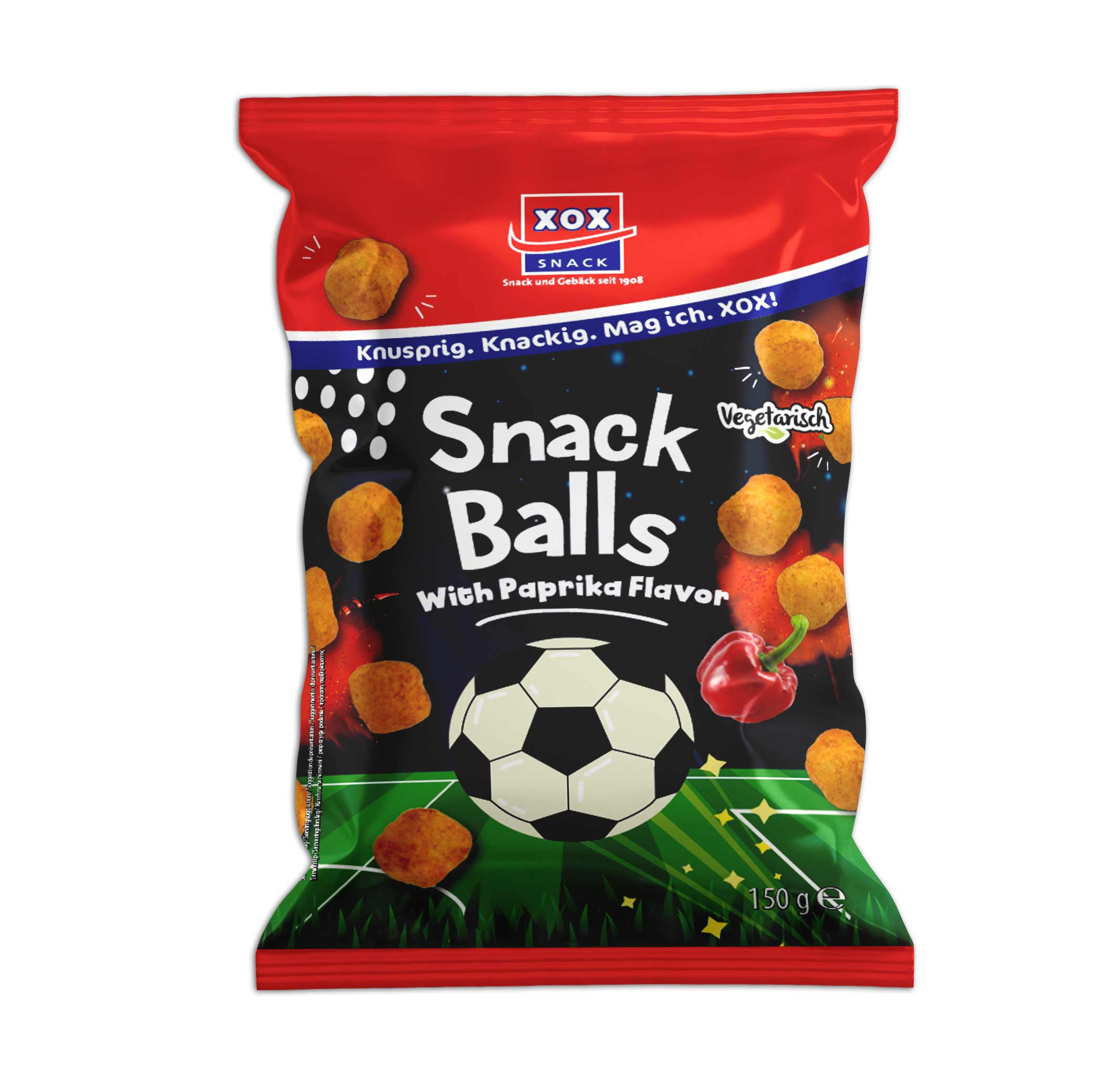XOX Snackballs Paprika Fussball Edition