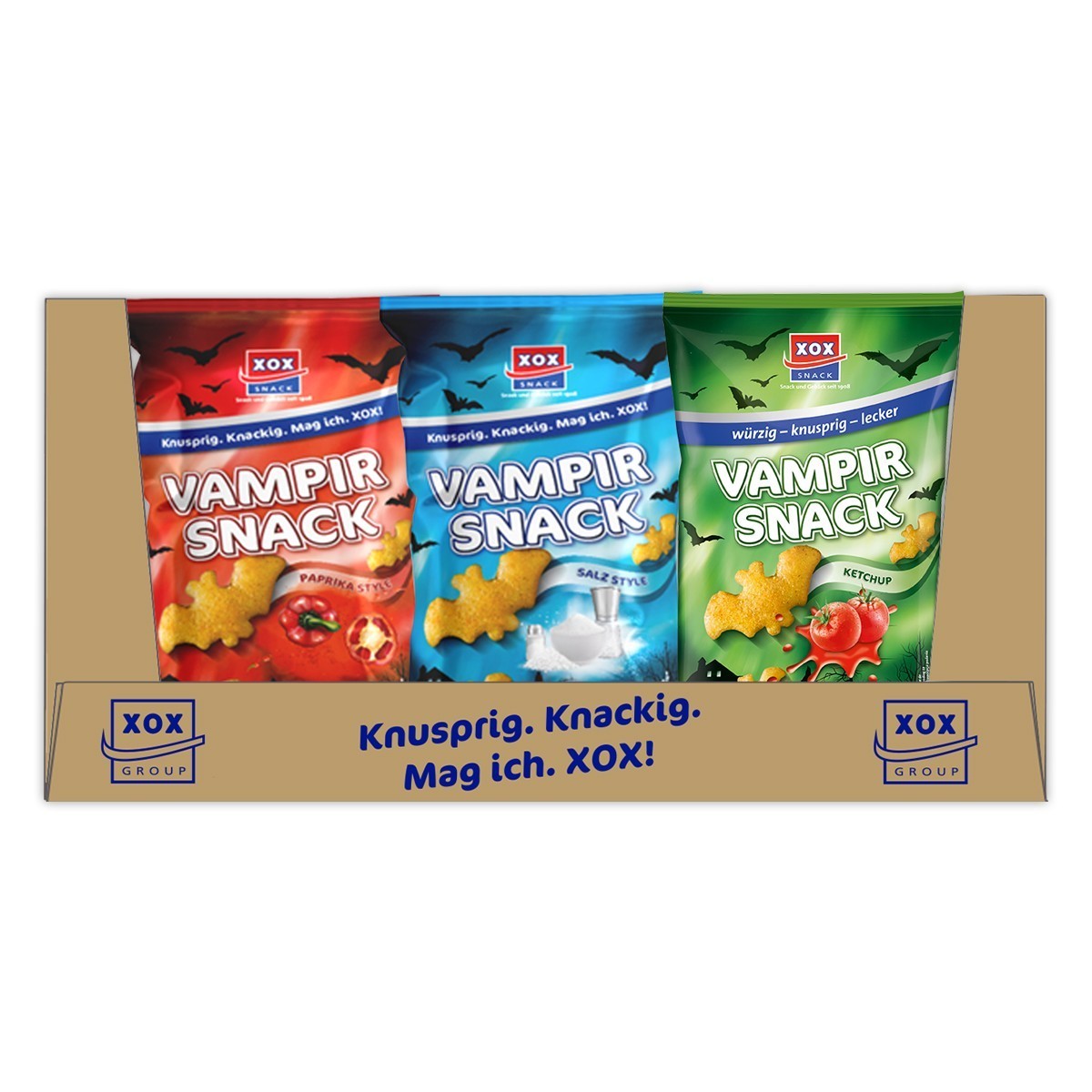 XOX Vampir Snack 3-fach sortiert Palette