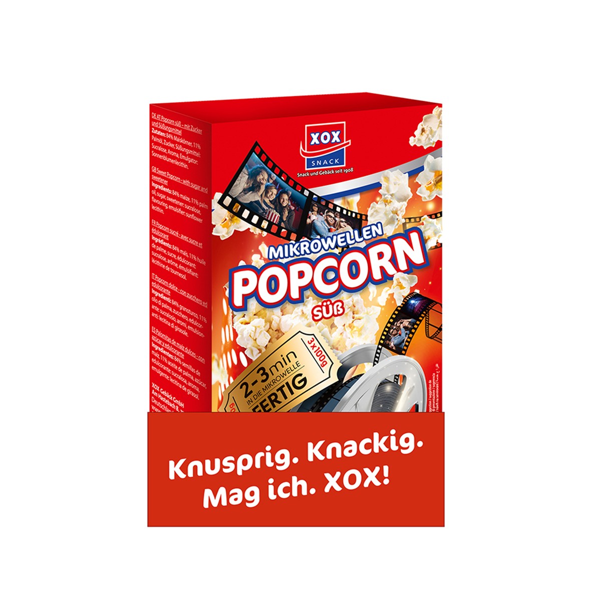 XOX Mikrowellen Popcorn süß 300g