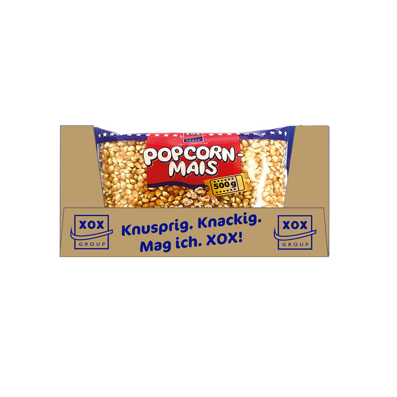 XOX Popcorn Mais 500g Beutel Karton