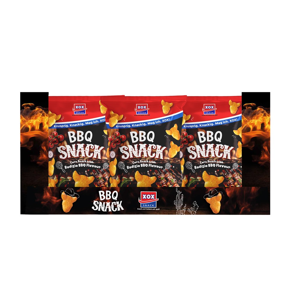 XOX BBQ Snack Rodizio 90g Karton