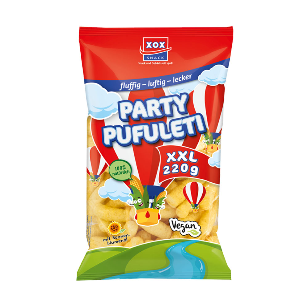 XOX Party Pufuleti XXL 220g Karton - MHD 20.04.2026