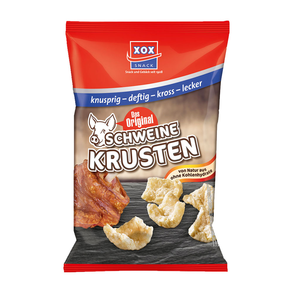 XOX Schweinekrusten 100g – Das Original 2 Tüten