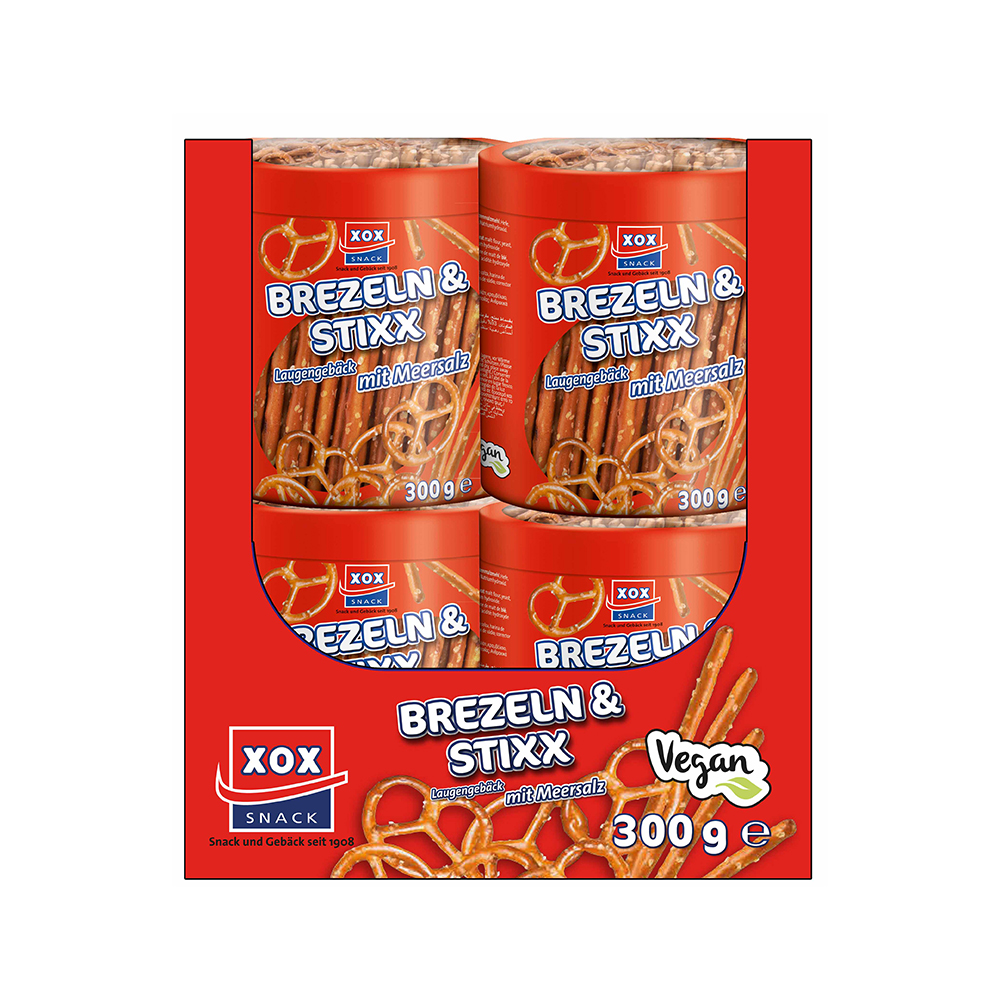 XOX Salzstangen-/Brezeldose 300g