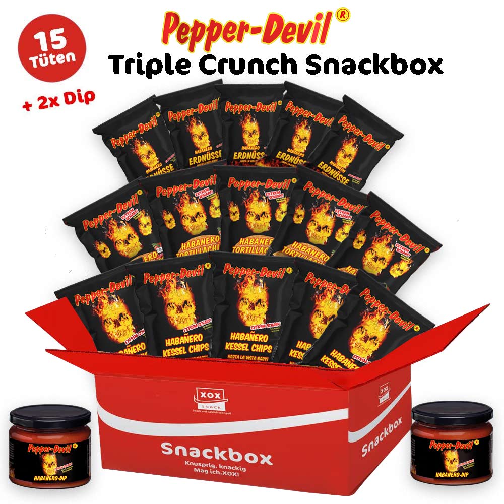 XOX Pepper Devil Triple Crunch Snackbox