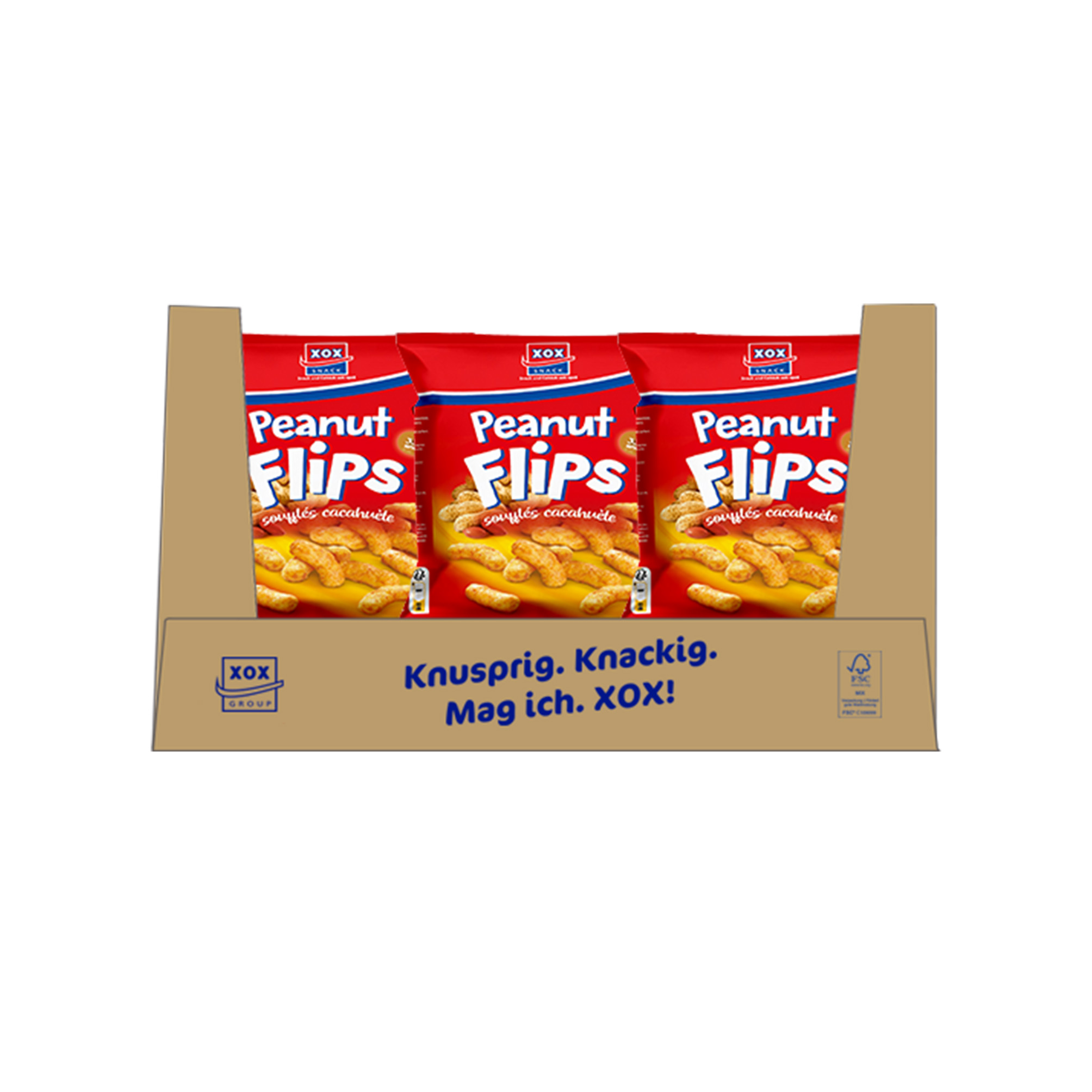 XOX Erdnussflips 40g Tüte