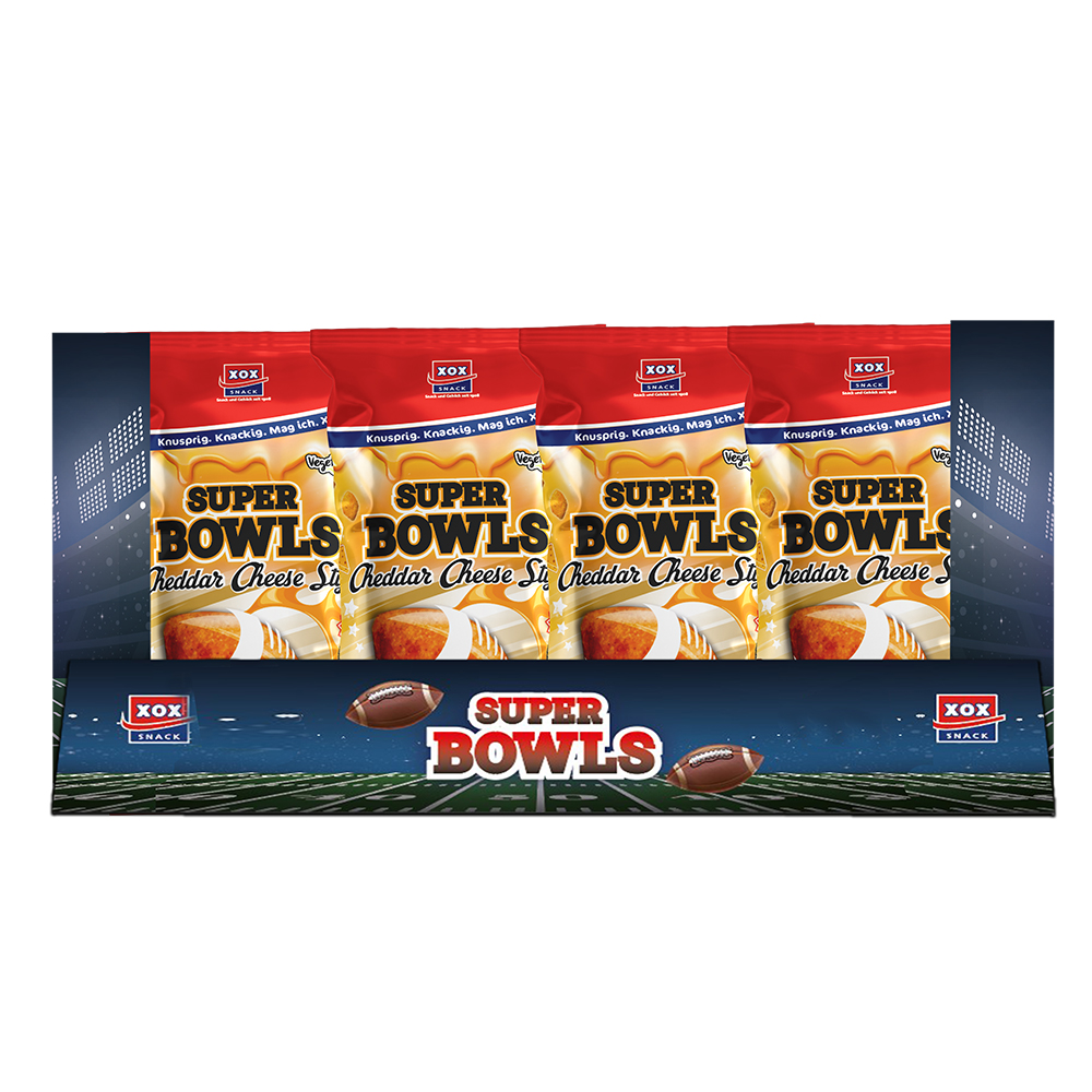 XOX Super Bowls Cheddar Cheese Style 450g