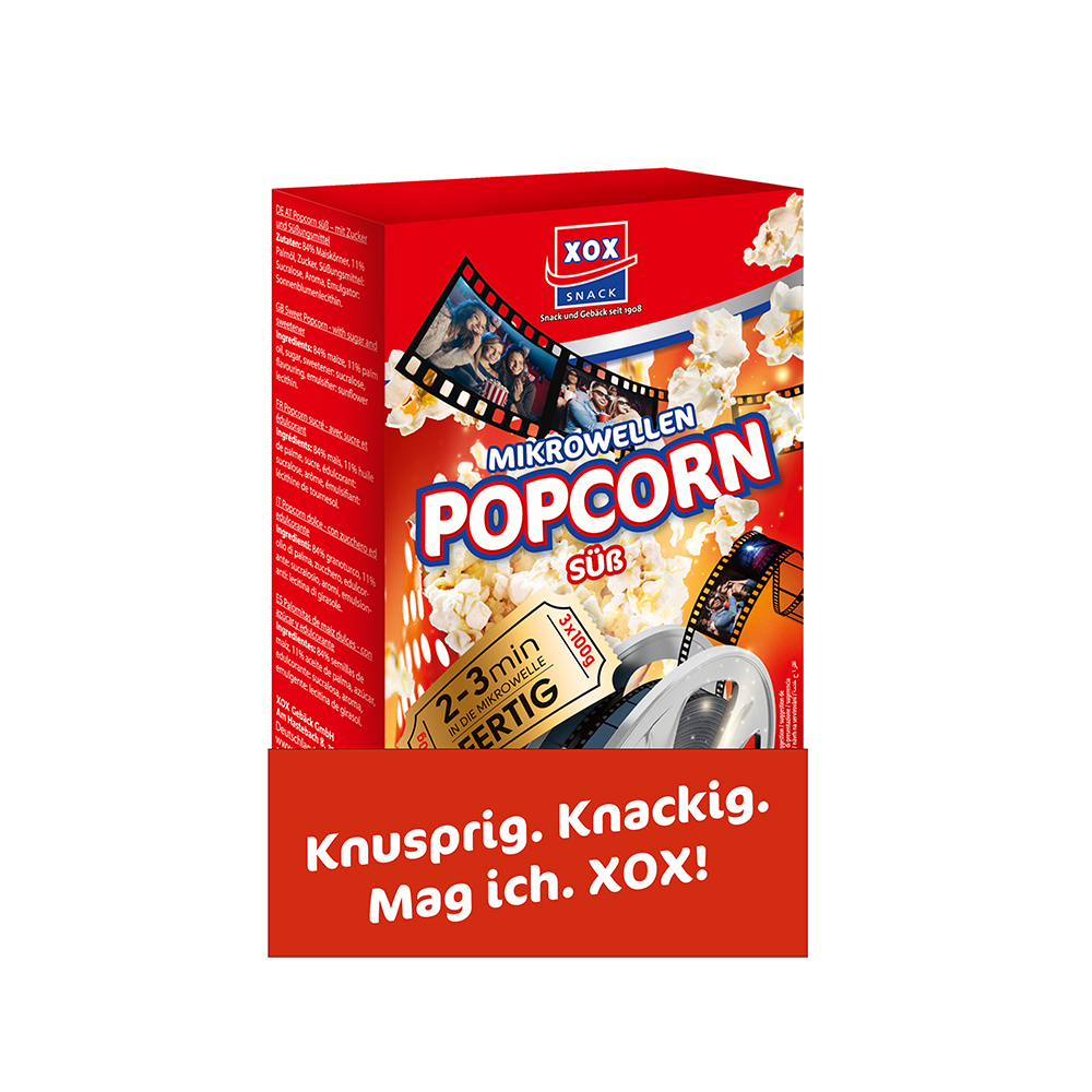 XOX Mikrowellen Popcorn süß 300g