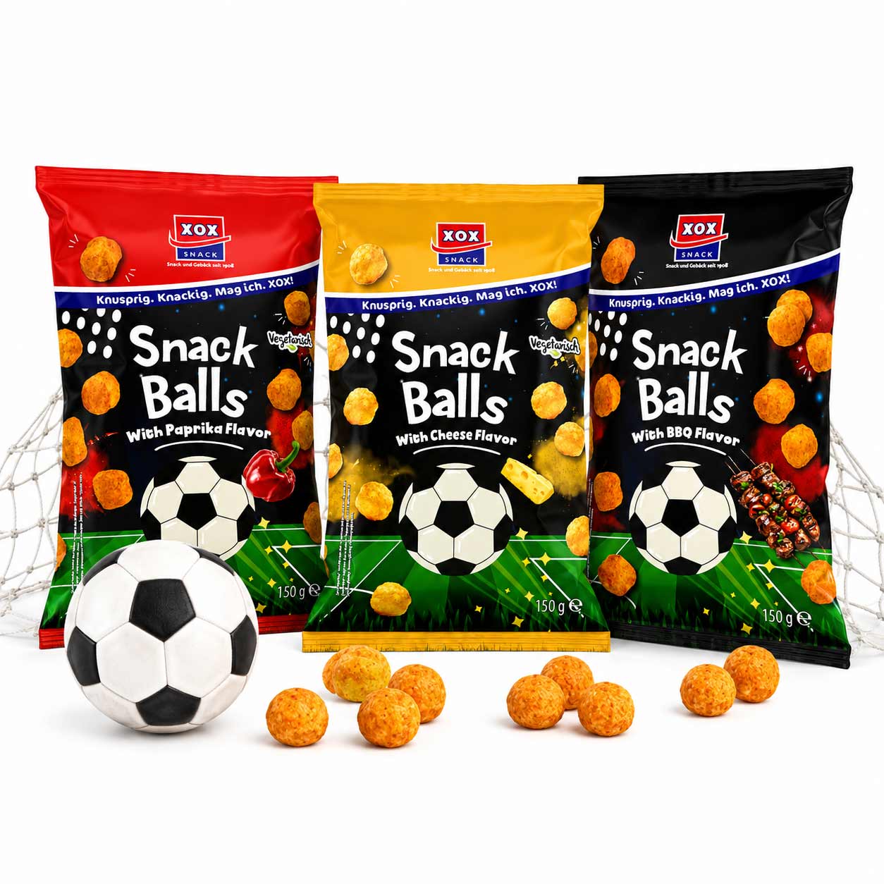 XOX Snackballs Probierbox – 3 Sorten voller Knabberspaß