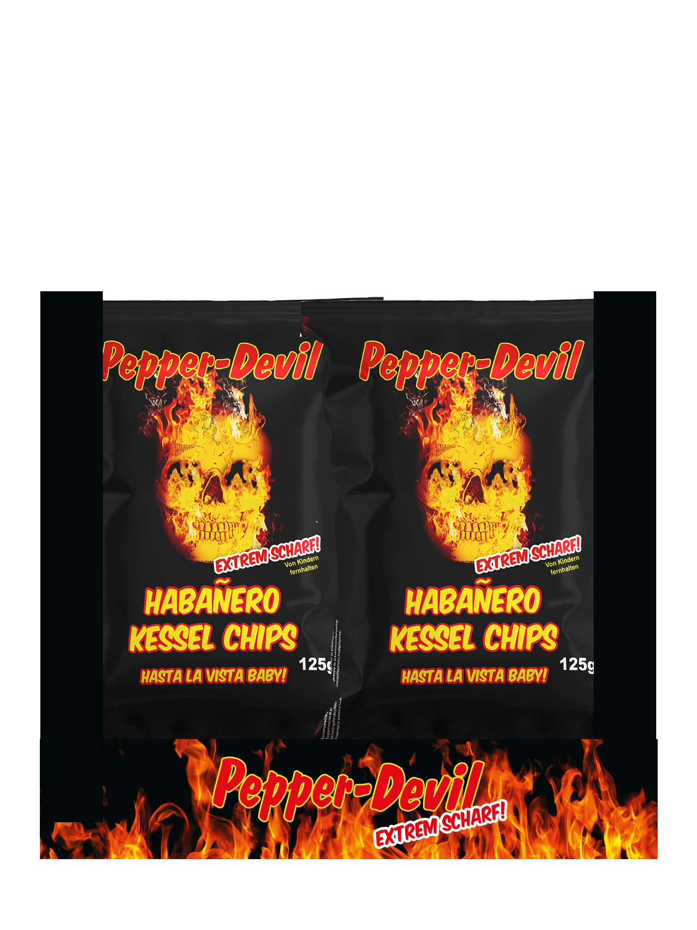 Pepper Devil Habanero-Chili Kesselchips 125g
