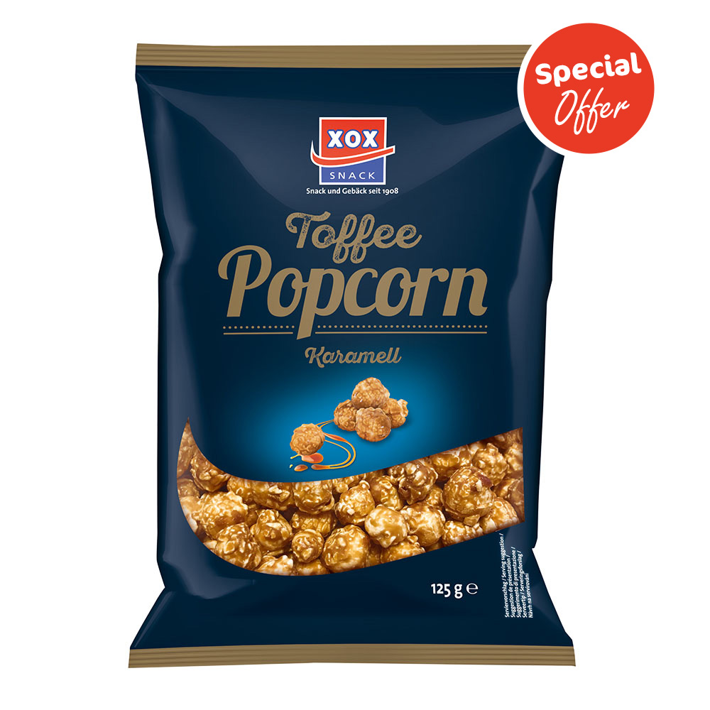 SONDERPREIS - XOX Gourmet Popcorn Toffee Karamell 125g