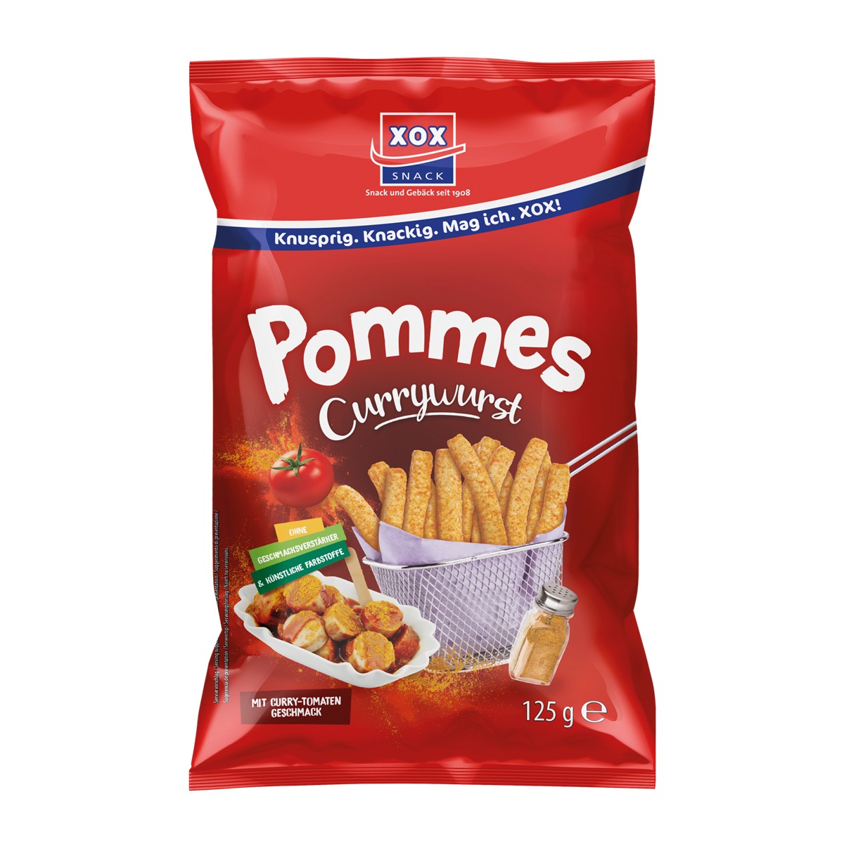 XOX Pommes Currywurst 125g