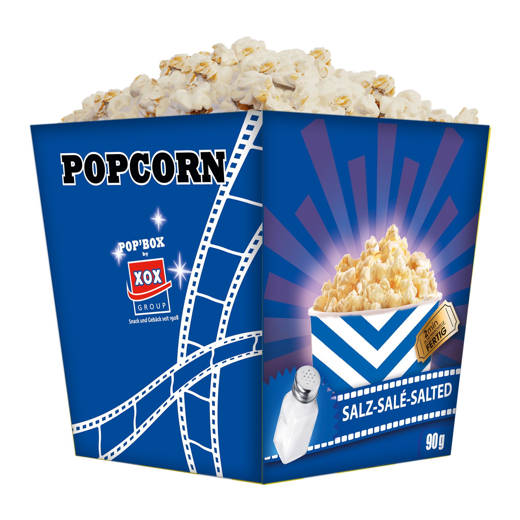 XOX Mikrowellen Popbox salzig 90g Tüte