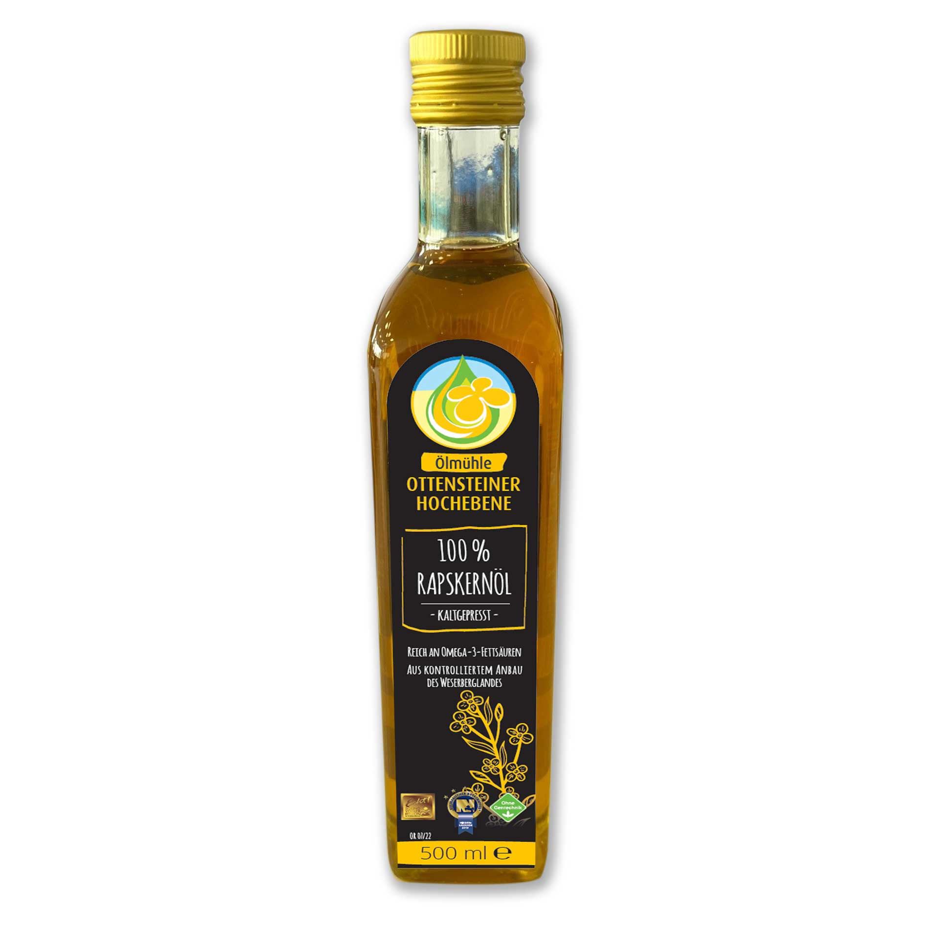 Weserbergland Rapsöl 0,5l Flasche