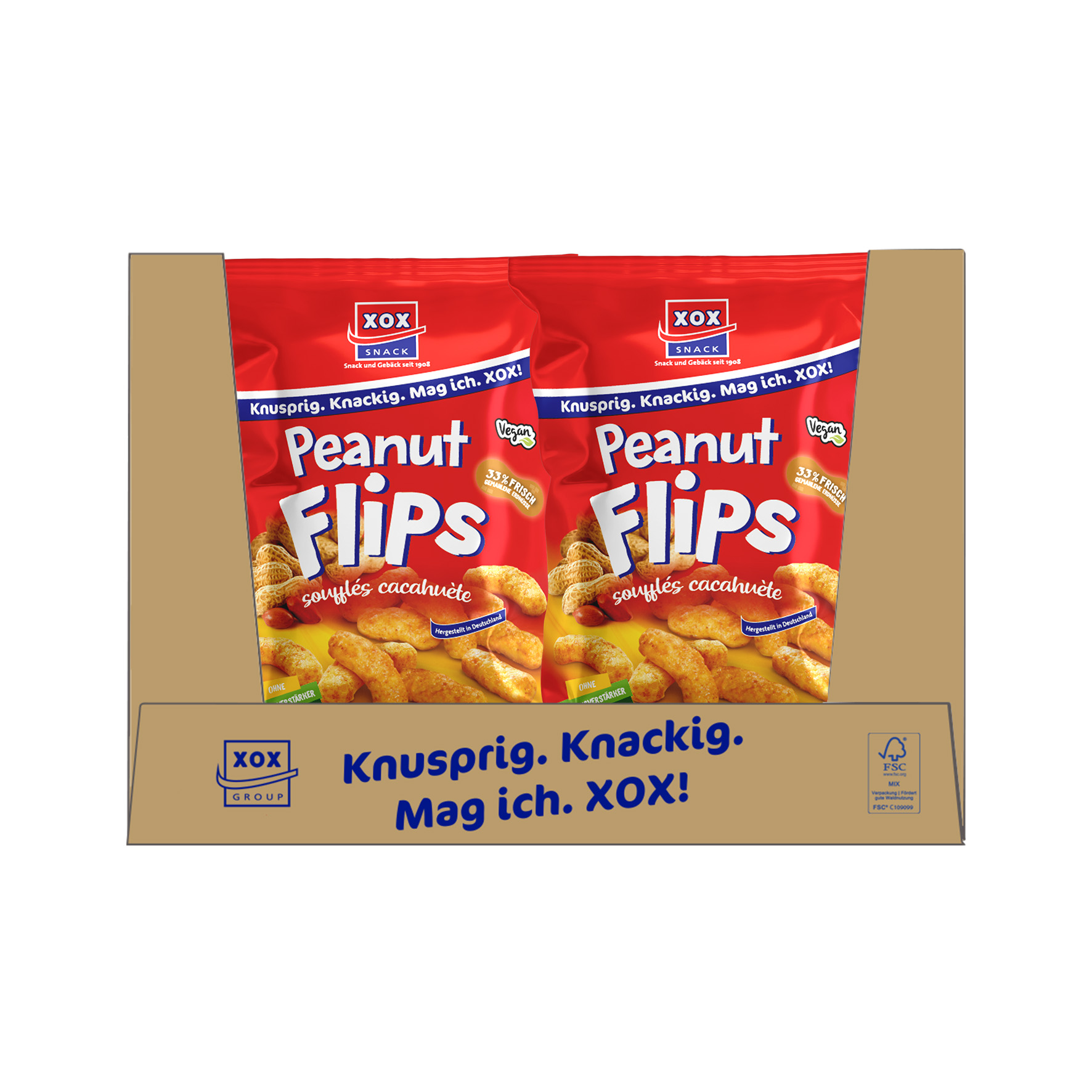 XOX Erdnussflips 100g