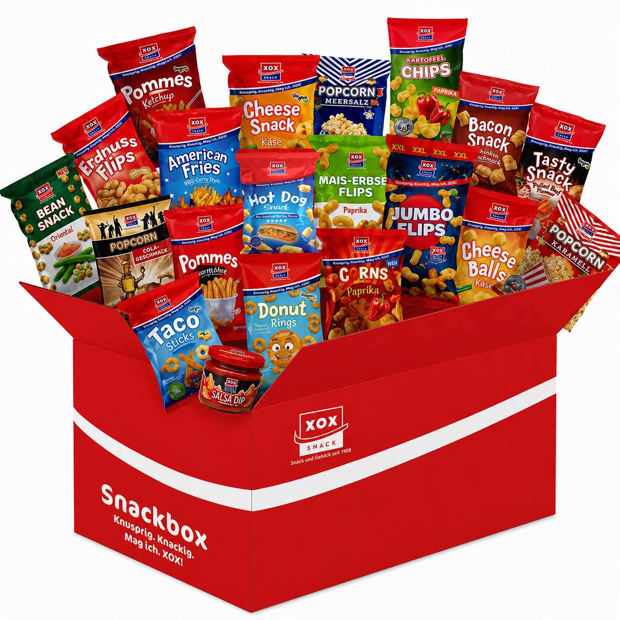 XOX  XXL Fußball Snackbox (20 Tüten)