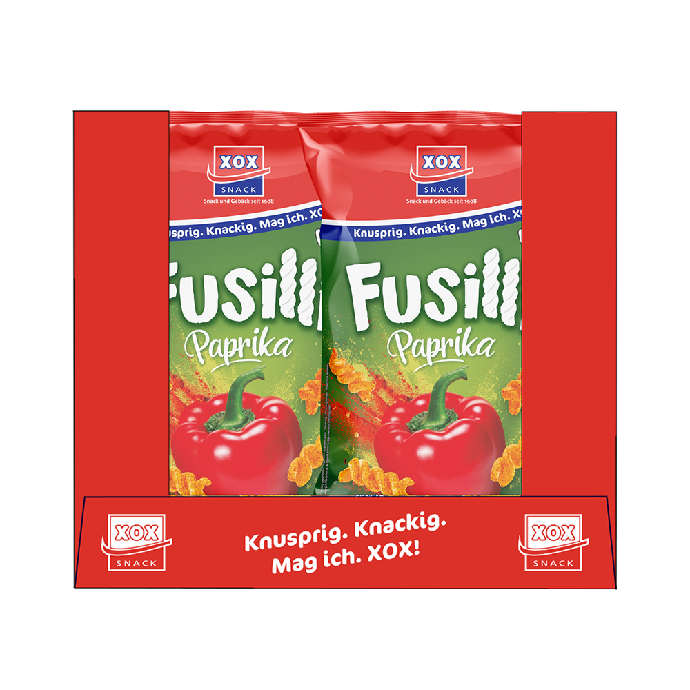 XOX Fusilli Paprika 125g