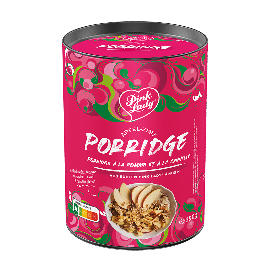 Pink Lady Apfel Zimt Porridge XOX Süße Snackbox - 12 Tüten
