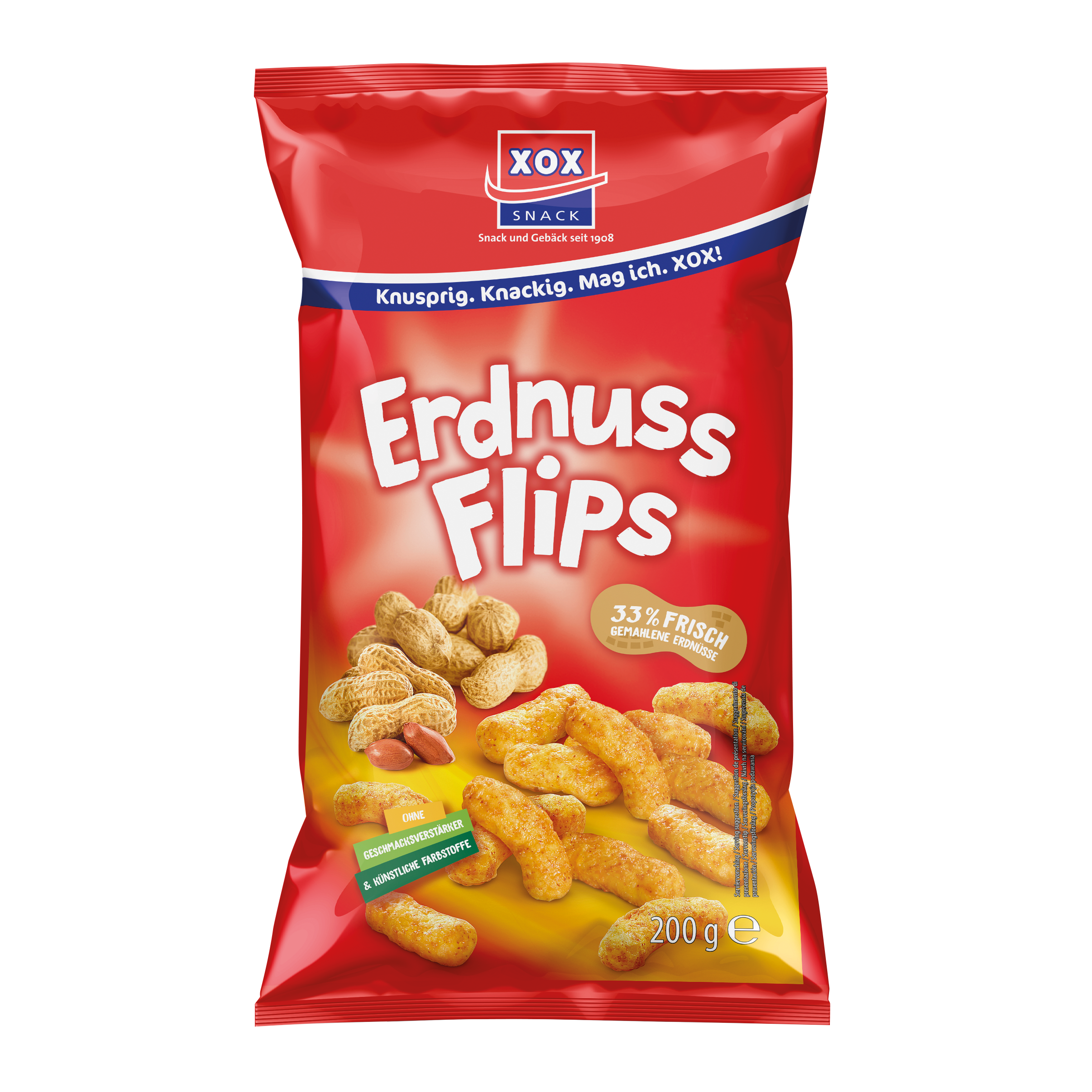 XOX Erdnussflips 200g XOX Erdnussflips 200g