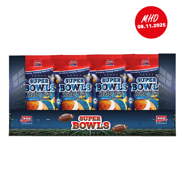 XOX Super Bowls BBQ Style 450g - MHD 08.11.2025 Karton