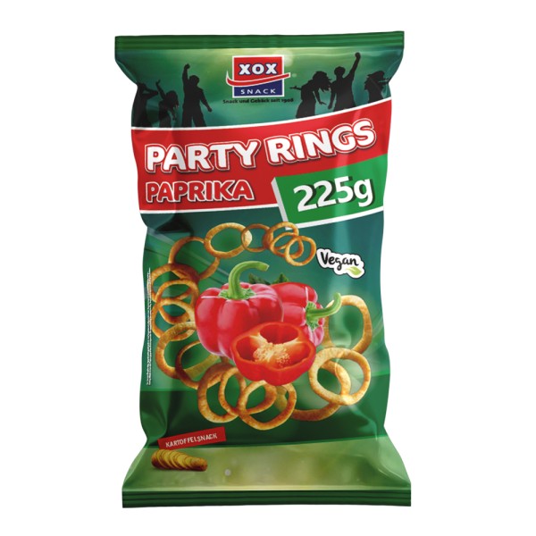 XOX Party Rings Paprika 225g