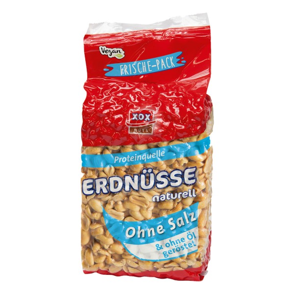 XOX Erdnüsse naturell 900g