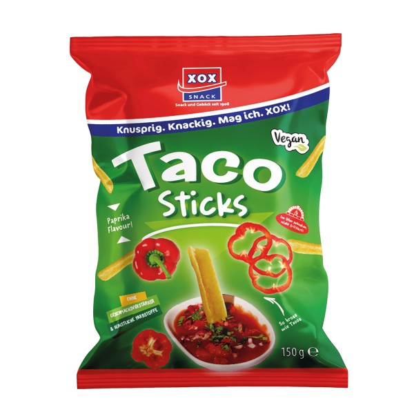 XOX Taco Sticks Paprika 150g