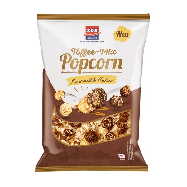 XOX Toffee-Mix Popcorn Karamell und Kakao 125g