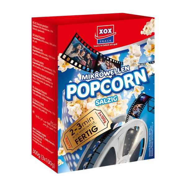 XOX Mikrowellen Popcorn salzig 300g