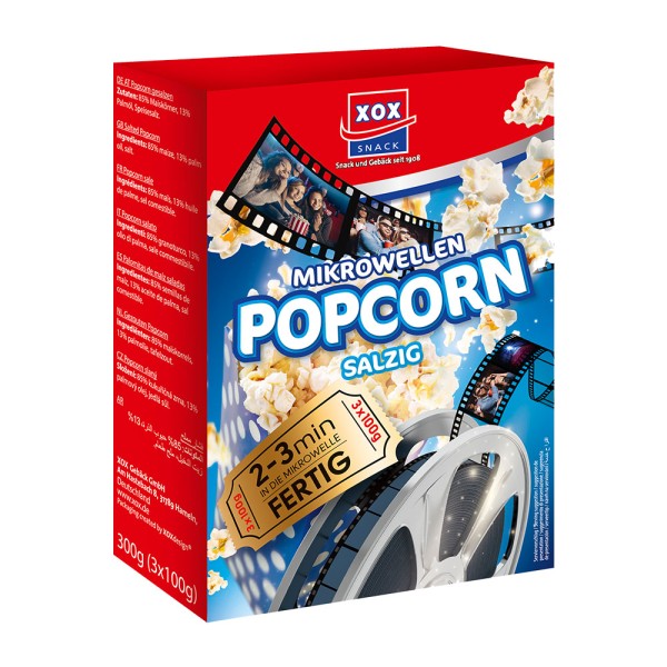 XOX Mikrowellen Popcorn salzig 300g