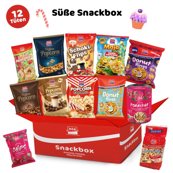 XOX Süße Snackbox - 12 Tüten