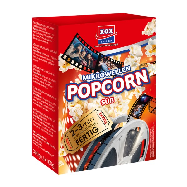 XOX Mikrowellen Popcorn süß 300g