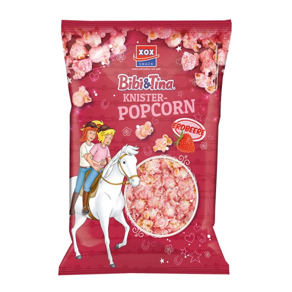 XOX Bibi und Tina Knister-Popcorn Erdbeere 70g