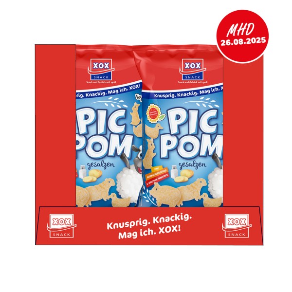 XOX Pic Pom Salz 75g Karton - MHD 26.08.2025